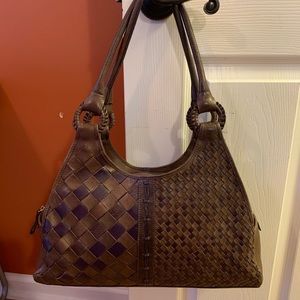 Radley London brown woven leather purse